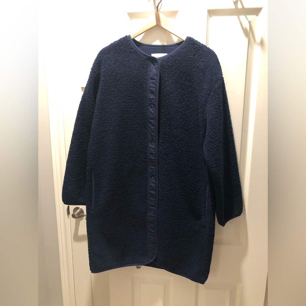 Aritzia Wilfred Free Sherpa Long Liner Jacket Size MED